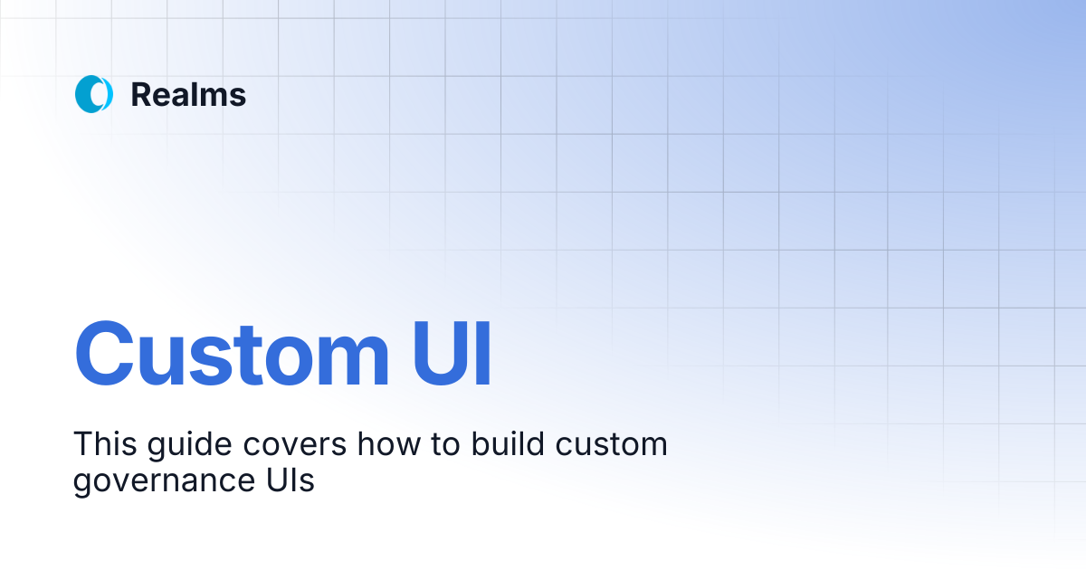 Custom UI | Realms